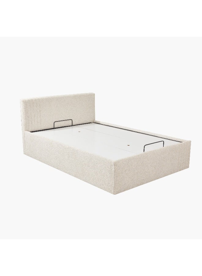 Home Box Upholstered Hydraulic Storage Queen Bed - Beige - Image 4