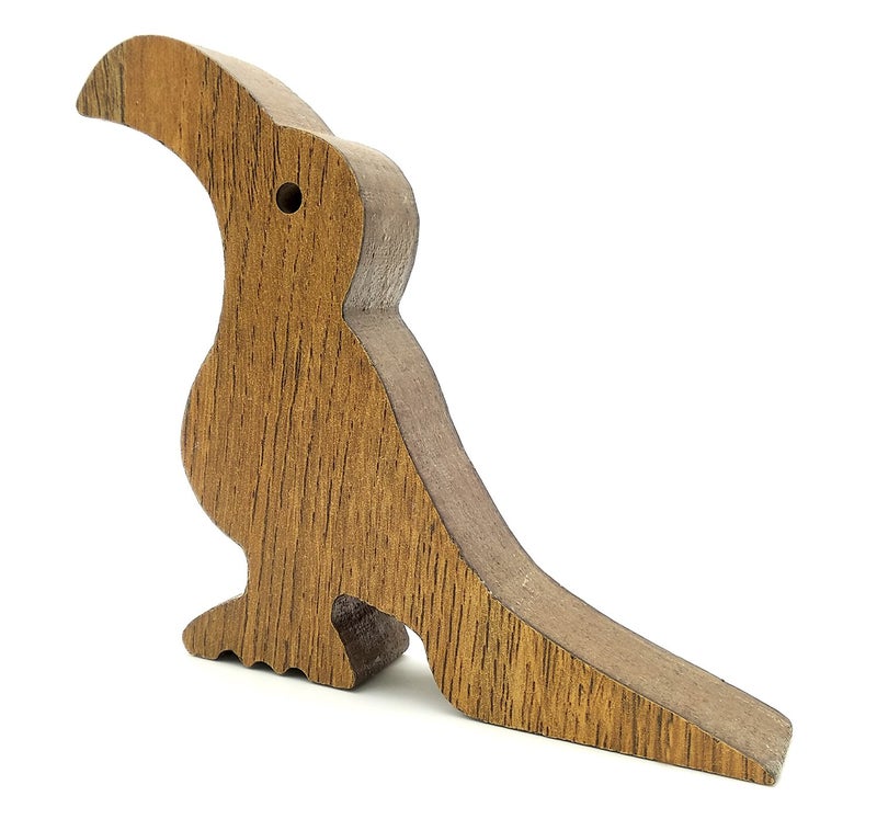 VAH New Toucan BirdDesign Small Non-Slip Wooden Door Stoppers - to Stop Or Jam The Doors - Image 3