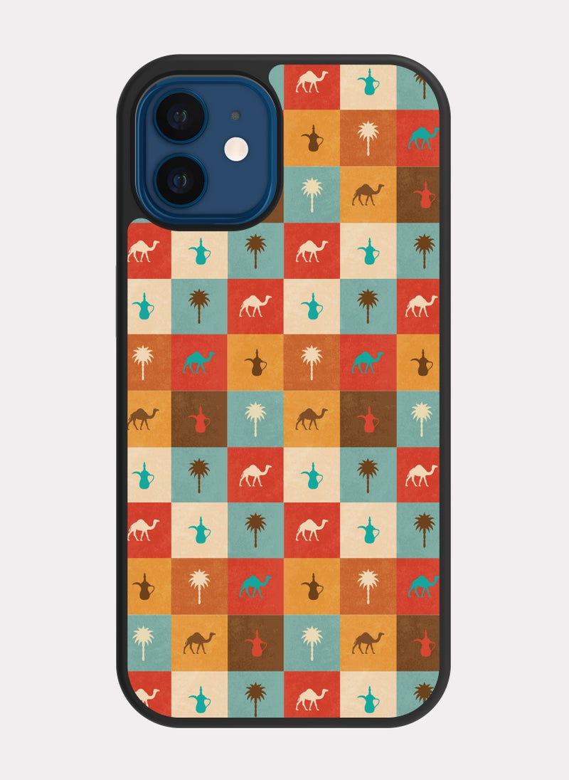 PXLAAT iPhone 12 case cover Saudi Pattern - Image 1