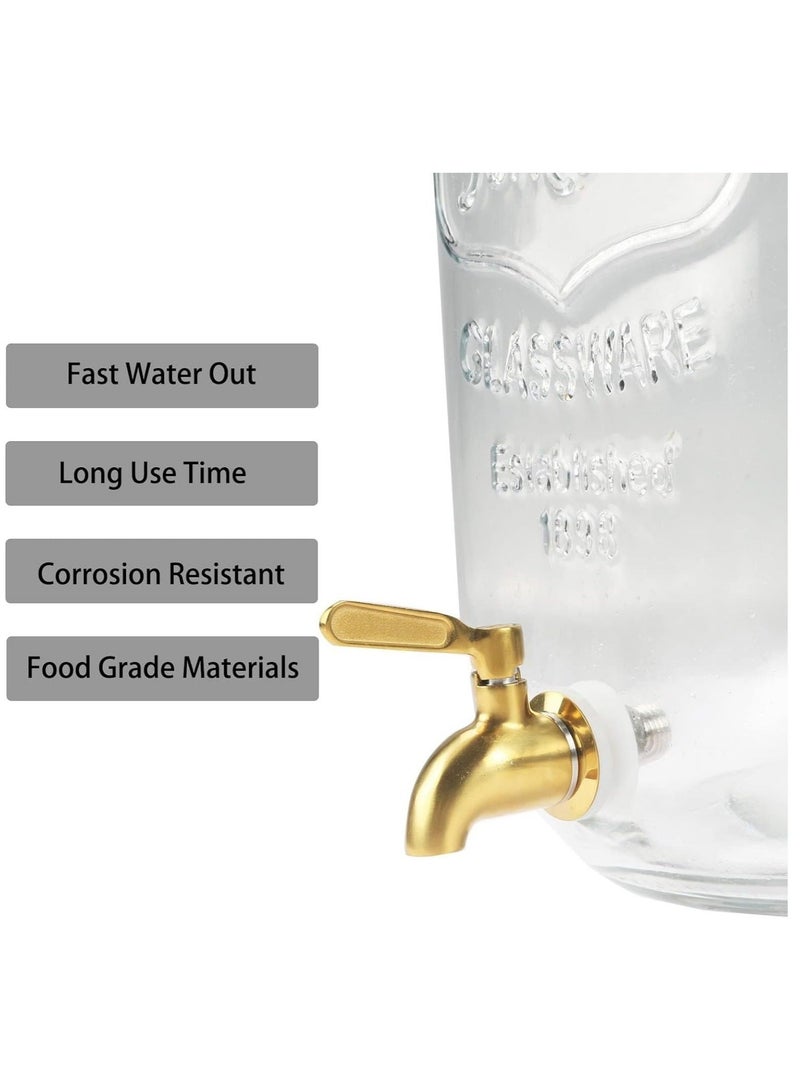 Captaintech 2 Pack Stainless Steel Spigot - Replacement Faucet for Beverage Dispensers, Sun Tea Jars, Durable Food Grade Tap, Ideal for Drinks and Parties - Image 3