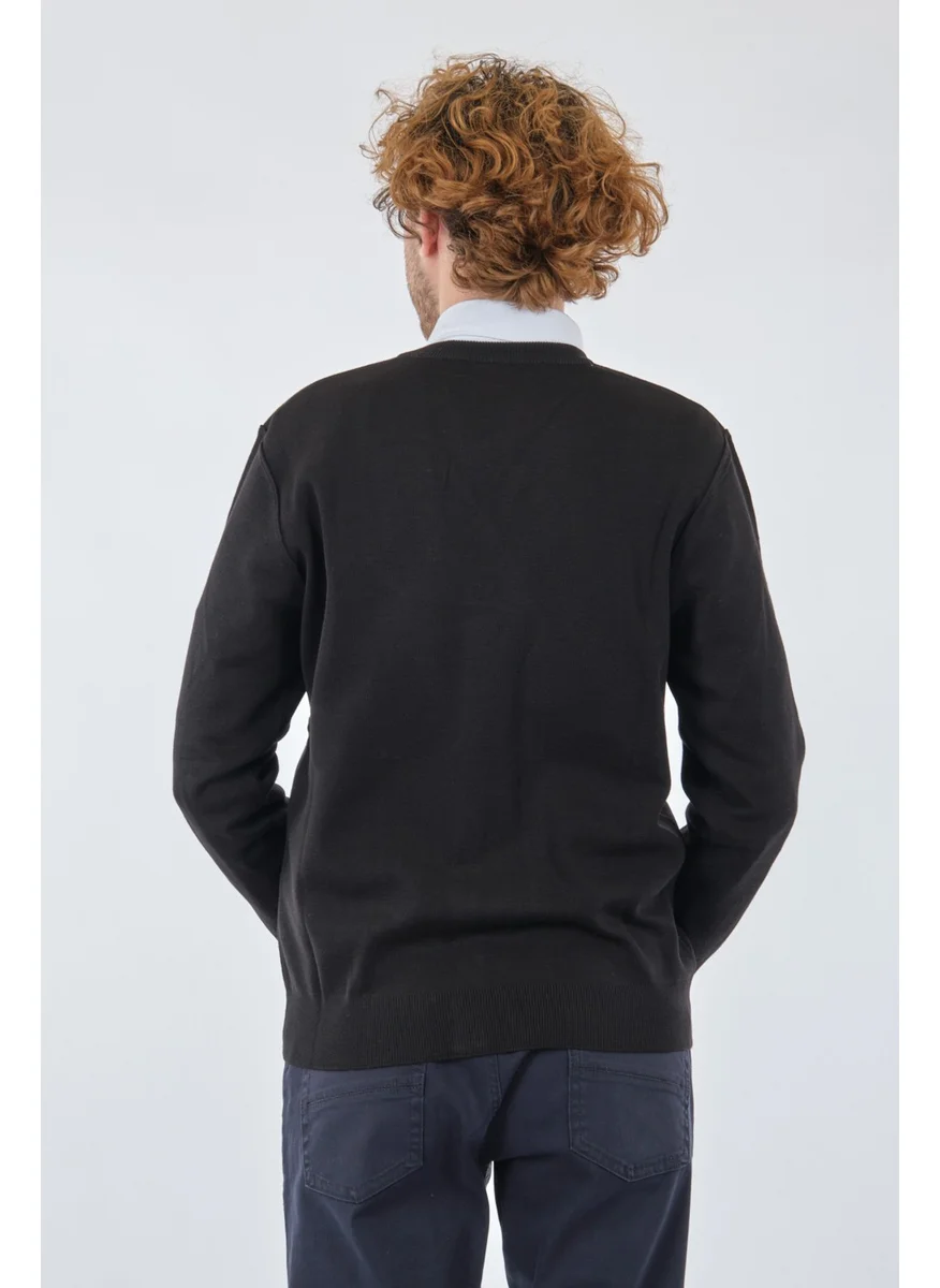 De Blasio Black Men's Cardigan 222340050