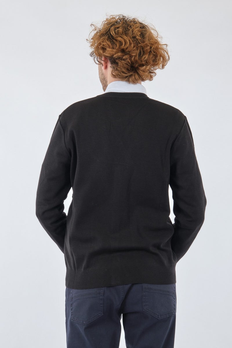 De Blasio Black Men's Cardigan 222340050  - Image 3