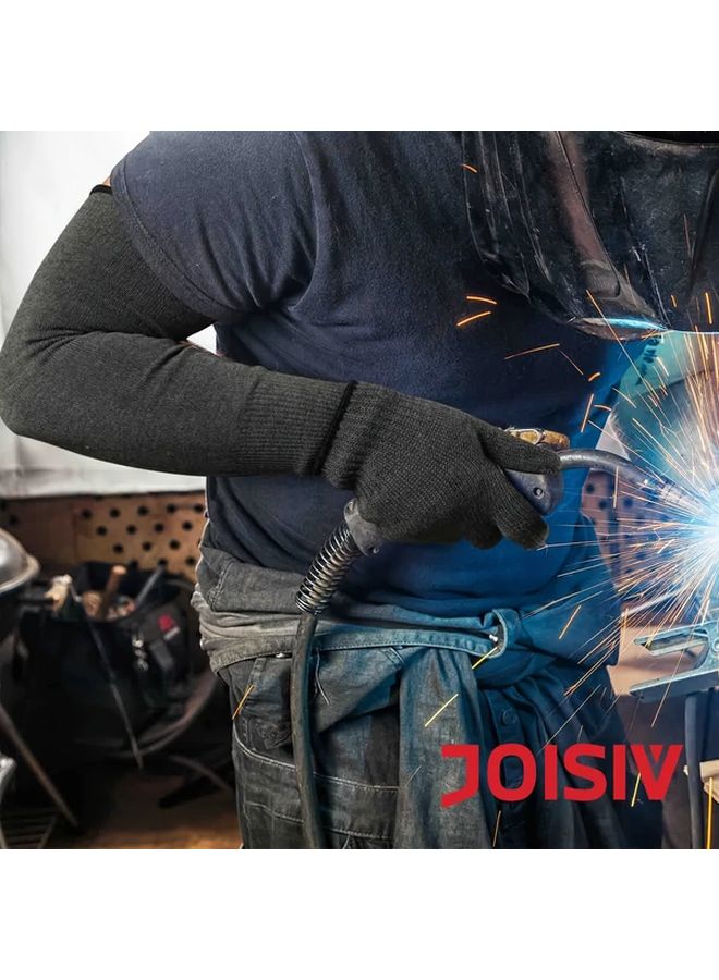 One Pair Kevlar Garden Arm Sleeves Protection One Size For Outdoor Camping - Image 3