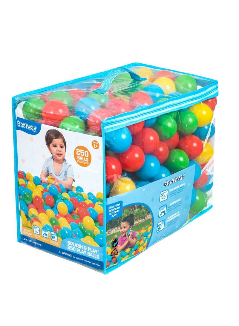 Bestway Splash & Play Ball Pit Balls 5.85cm 250pcs - Image 1