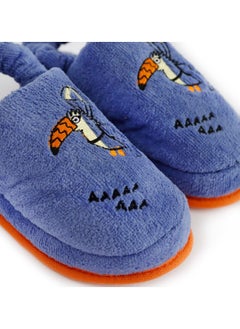 Milk&Moo Milk&Moo Kids Slippers, %100 Cotton, Bath House Sleepers For Kids, Non Slip Soft Sole, With Elastic Band, Lightweight, Breathable, Designed For Indoor Use, For Boys and Girls, 5-6 Years Old  - Image 1