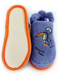 Milk&Moo Milk&Moo Kids Slippers, %100 Cotton, Bath House Sleepers For Kids, Non Slip Soft Sole, With Elastic Band, Lightweight, Breathable, Designed For Indoor Use, For Boys and Girls, 5-6 Years Old  - Image 3