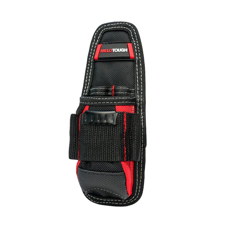 MELOTOUGH Small Tool Pouch Electrican Clip on Tool PouchTool Belt Pouch Holster Mini Electrical Tool Holder Red Color