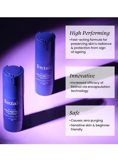 foxtale Foxtale 0.15% Beginner Friendly Retinol Night Serum for Anti Aging Retinol Night Cream 30 ml  - Image 2