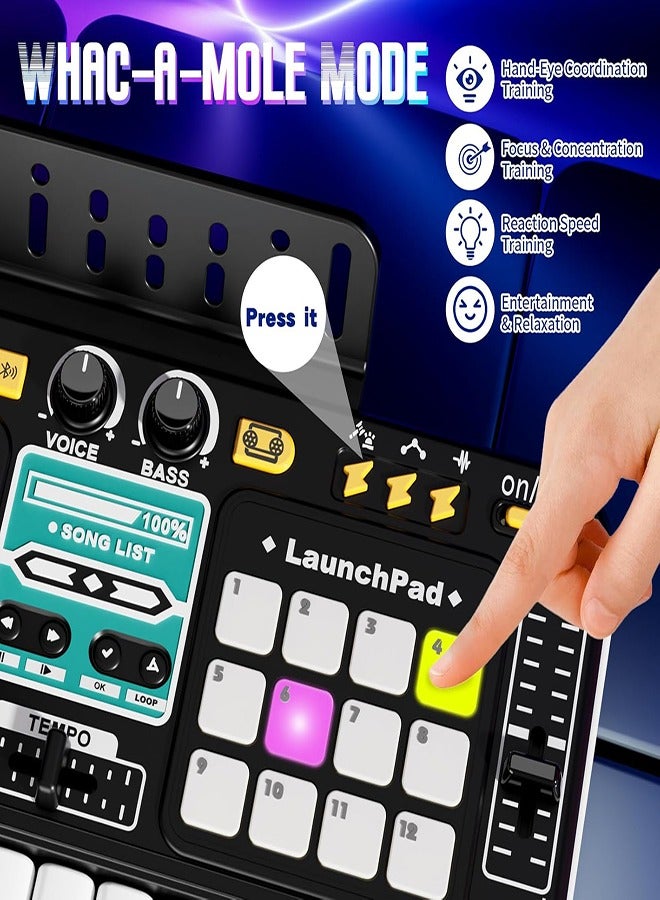 FLYHSO DJ Mixer Toys for Toddlers, Electronic Baby Musical DJ Toys with Lights, Songs, Sound Effects, Microphone, Birthday Gifts for 3 4 5 6 Years Old Boys Girls - Image 5