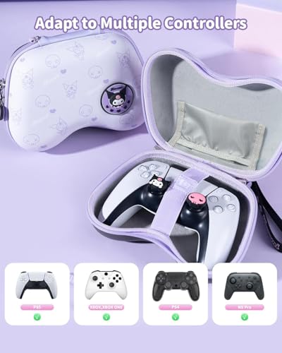 Kuitmor Controller Protection Case, Portable Travel Carrying Bag Hard Shell Storage Case fits PS4, PS5, NS Pro, Xbox with Internal Pocket for Data Cables and Accessories - Image 2