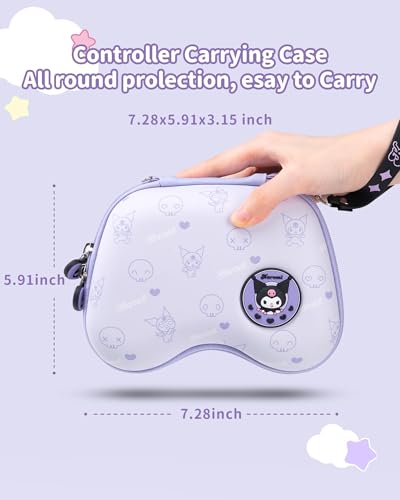 Kuitmor Controller Protection Case, Portable Travel Carrying Bag Hard Shell Storage Case fits PS4, PS5, NS Pro, Xbox with Internal Pocket for Data Cables and Accessories - Image 3