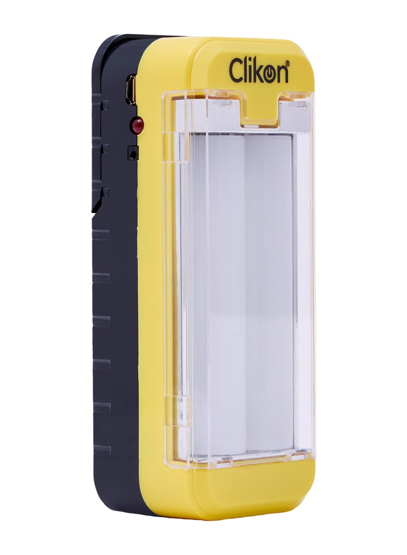 Clikon فانوس LED قابل لإعادة الشحن من كليكون CK2510 مع وقت تشغيل طويل من 5-6 ساعات، بطارية رصاصية الحمض و16 مصباح LED SMD قوي باللون الأبيض البارد، مثالي للمنزل، التخييم، الهواء الطلق، متعدد الألوان - Image 4
