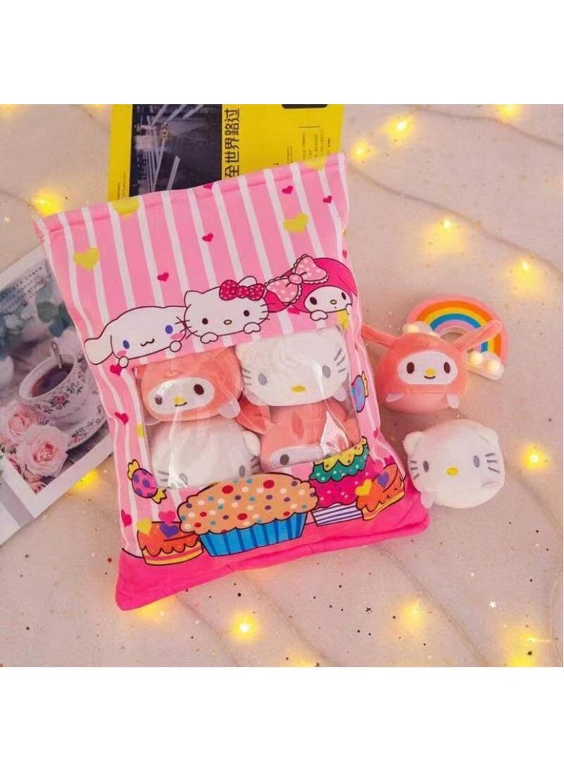 General Lovely Snack Pillow Stuffed Animal Toys Pudding Decorative Removable Kitty Cat Dolls Creative Toy Gifts For Teens Girls Kids  - Image 1