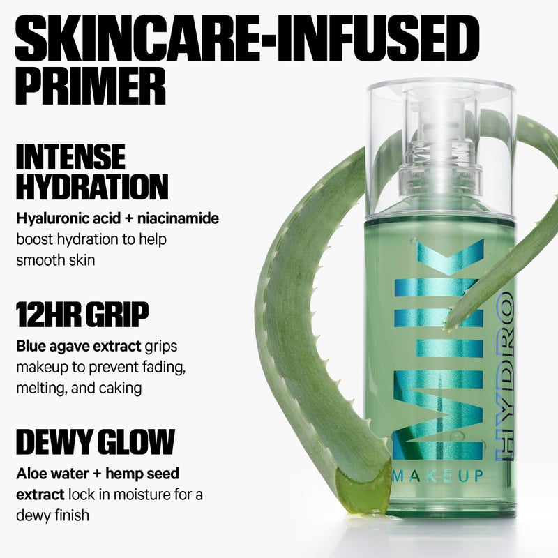 Milk Makeup Hydro Grip Primer with Hyaluronic Acid + Niacinamide â€“ Hydrating Face Primer Grips Makeup for Up to 12 Hours â€“ Silicone-Free, Lightweight Gel with Dewy Finish â€“ 1.52 oz - Image 4