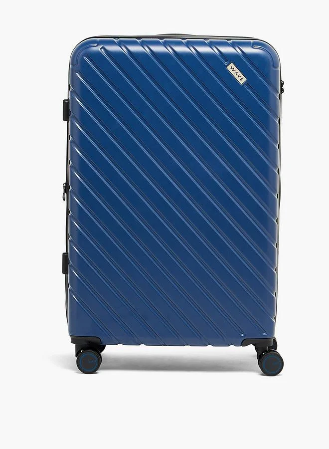 Wave Textured Hardcase Trolley Bag With Retractable Handle