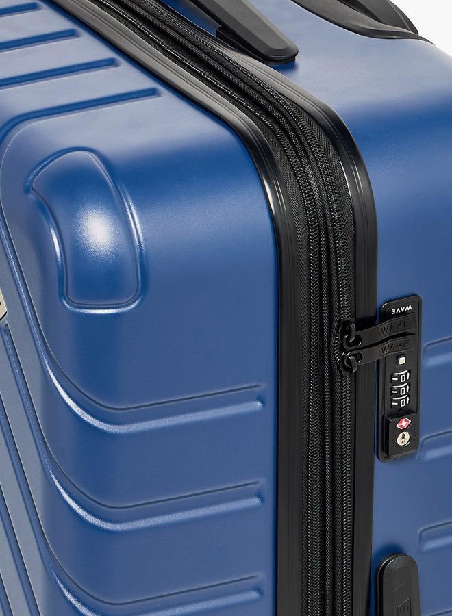 Wave Textured Hardcase Trolley Bag With Retractable Handle - Image 4