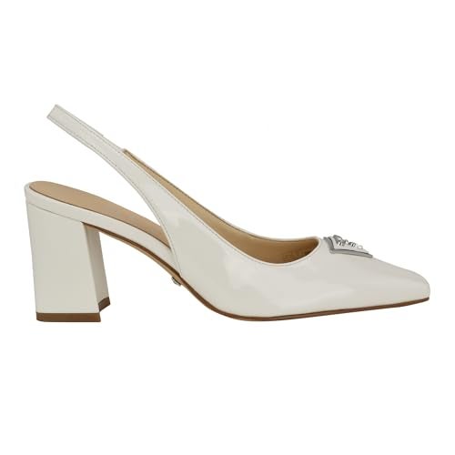 Guess Women's Valinda Pump, Ivory Patent 151, 11 - Image 5