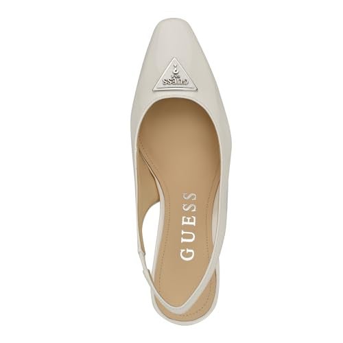 Guess Women's Valinda Pump, Ivory Patent 151, 11 - Image 2