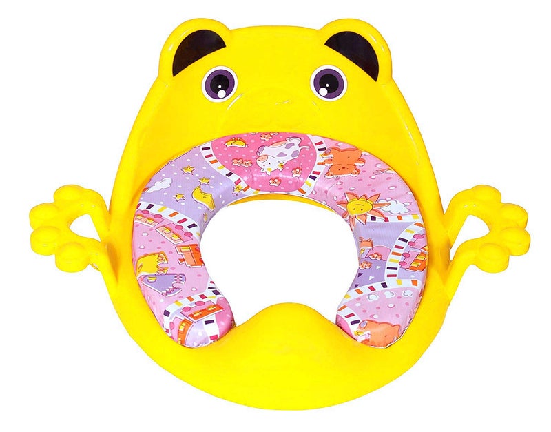 LookNSnap Cushioned Potty Seat with Easy Grip Handles and Comfortable seat (Yellow) - Image 3