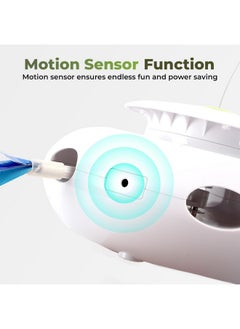 all for paws ALL FOR PAWS 3 in 1 Interactive Cat Butterfly Flutter Toy with Rolling Balls and Popping Feather Toy Automatic Spinner - Mental Stimulation for Indoor Cats - USB Rechargeable  - Image 5