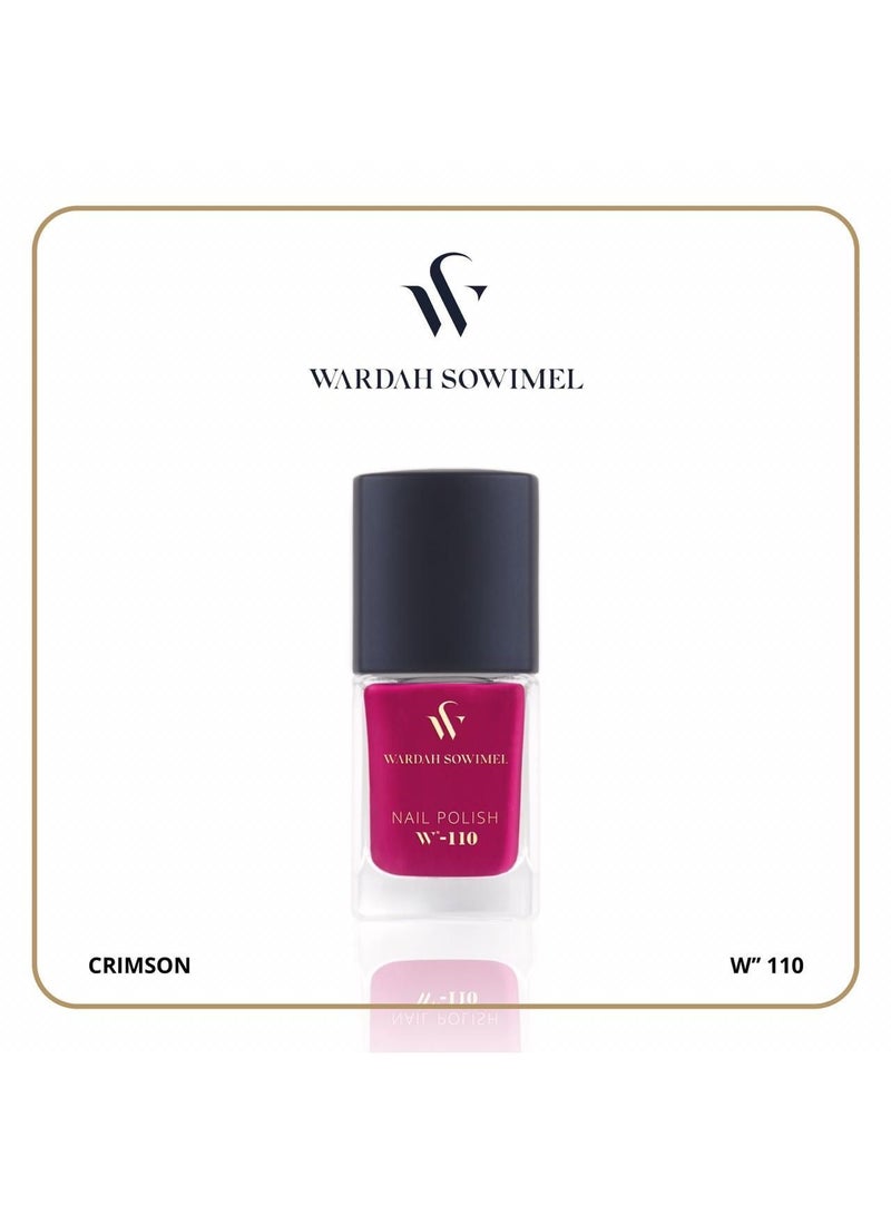 وردة صويمل طلاء أظافر من وردة صويمل - قرمزي - W110 - Image 1