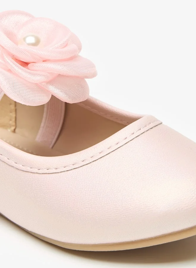 Flora Bella By Shoexpress Girls Accent Detail Slip-On Round Toe Ballerina Shoes