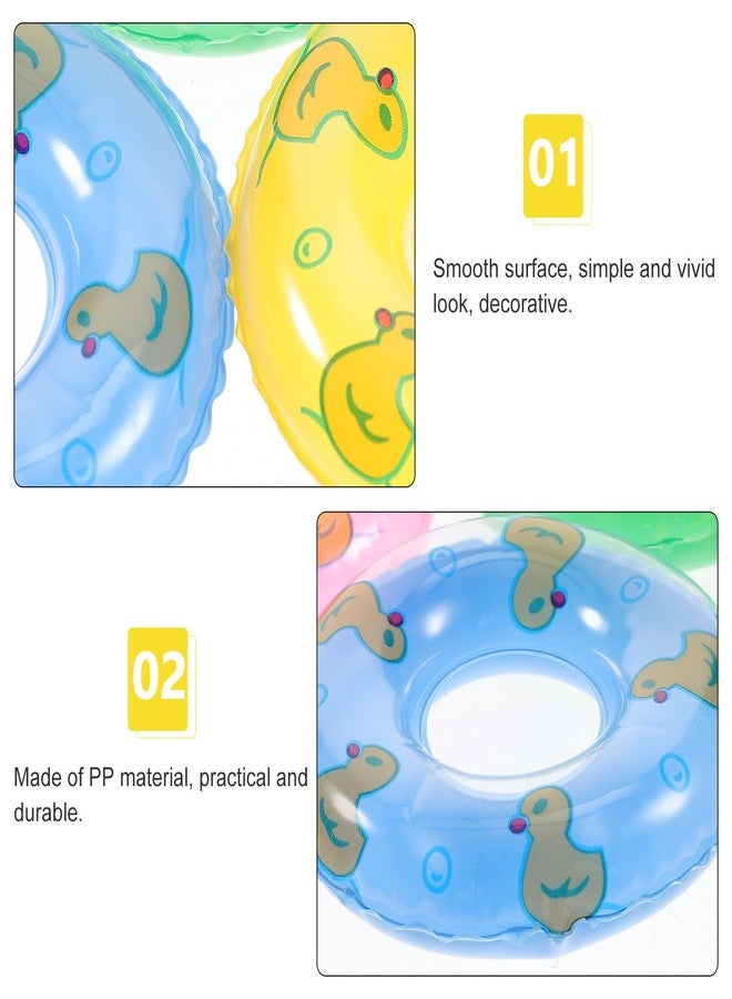ifundom Mini Swim Ring Ornament 3.34 Inch Miniature Floating Pool Toy Decoration for Doll House Furniture Decor DIY Photo Props and Small Scene Adornment - Image 5