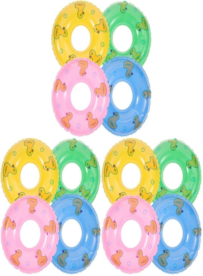 ifundom Mini Swim Ring Ornament 3.34 Inch Miniature Floating Pool Toy Decoration for Doll House Furniture Decor DIY Photo Props and Small Scene Adornment - Image 1