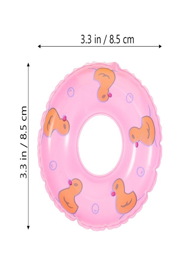 ifundom Mini Swim Ring Ornament 3.34 Inch Miniature Floating Pool Toy Decoration for Doll House Furniture Decor DIY Photo Props and Small Scene Adornment - Image 2
