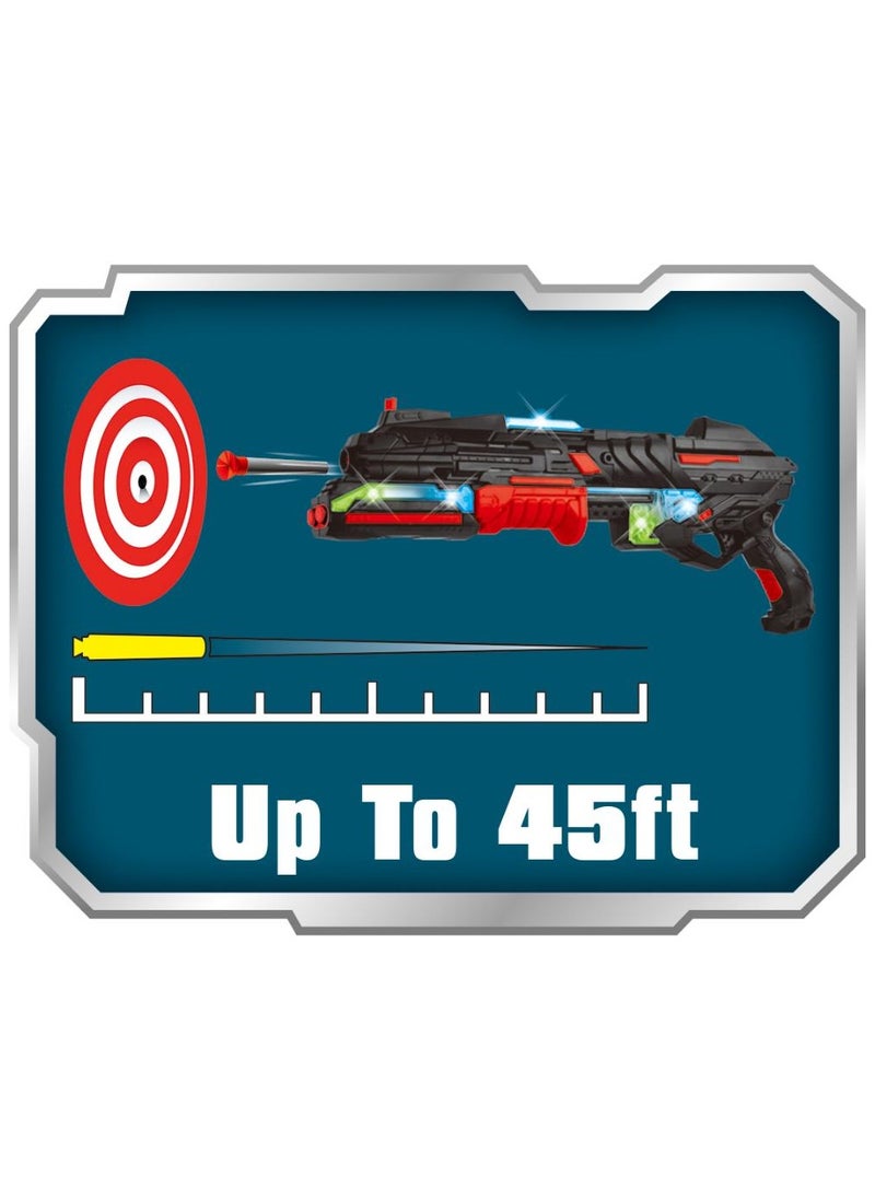 Power Joy Power Joy Shooterz X Blaster-5 with 10 Foam Bullets with Lights, Assorted 1 Piece (Color May Vary) Battery Operated | Action Games | Interactive Game | Toy Blaster | Toy Gun Can shoot over 45 feet! | Gift for Kids and Adults  - Image 3