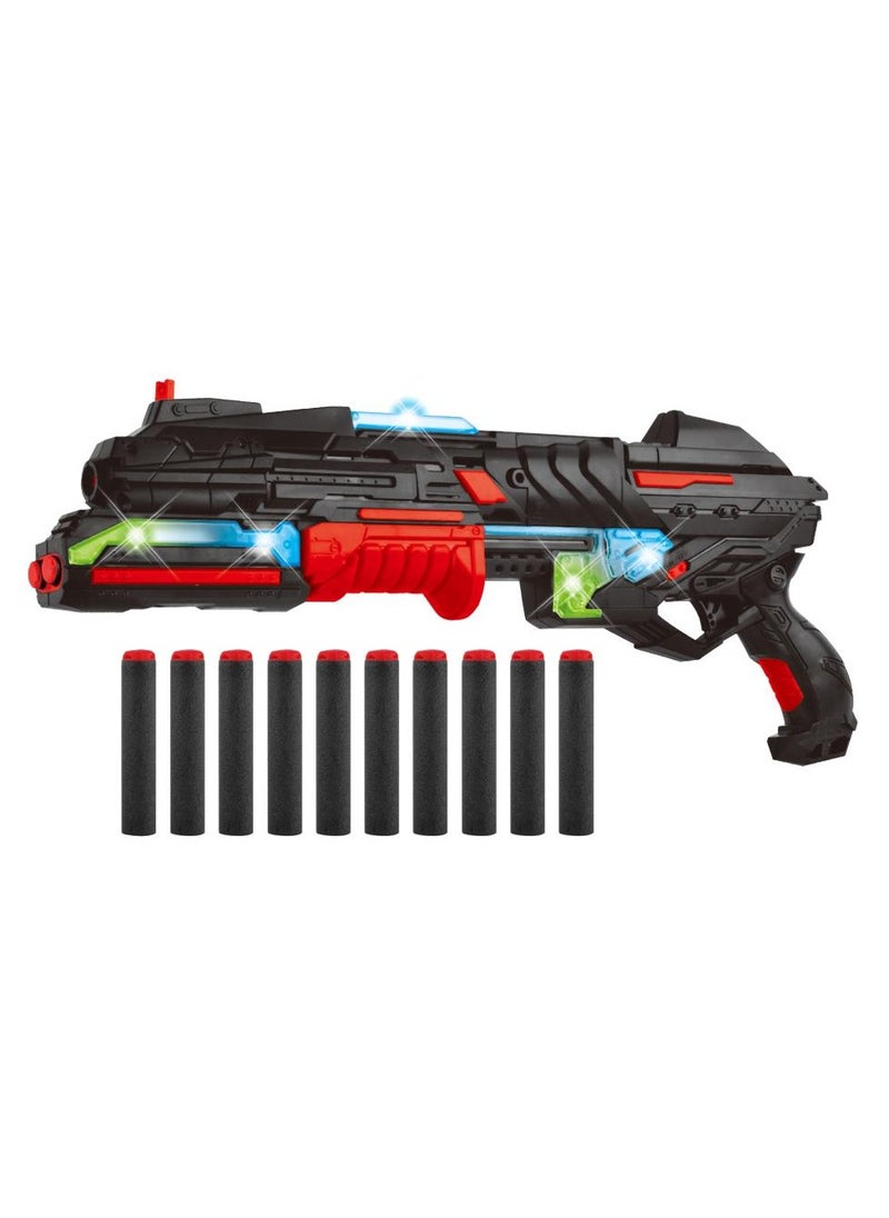 Power Joy Power Joy Shooterz X Blaster-5 with 10 Foam Bullets with Lights, Assorted 1 Piece (Color May Vary) Battery Operated | Action Games | Interactive Game | Toy Blaster | Toy Gun Can shoot over 45 feet! | Gift for Kids and Adults  - Image 2
