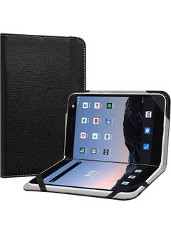 Compatible With Microsoft Surface Duo Case Pu Leather Slim Folding Stand Cover For Microsoft Surface Duo Not Fit Surface Duo 2 Tablet Black