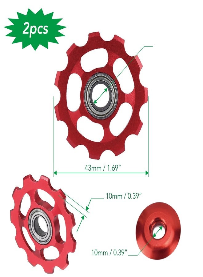 VANSIHO Jockey Wheel Pulley for Shimano Sram MTB Road Bike Derailleur 11T 3/32'' (Black) - Image 2