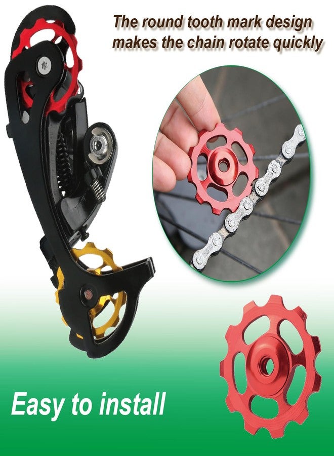 VANSIHO Jockey Wheel Pulley for Shimano Sram MTB Road Bike Derailleur 11T 3/32'' (Black) - Image 3