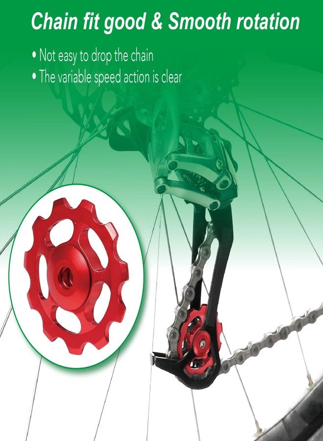 VANSIHO Jockey Wheel Pulley for Shimano Sram MTB Road Bike Derailleur 11T 3/32'' (Black) - Image 4