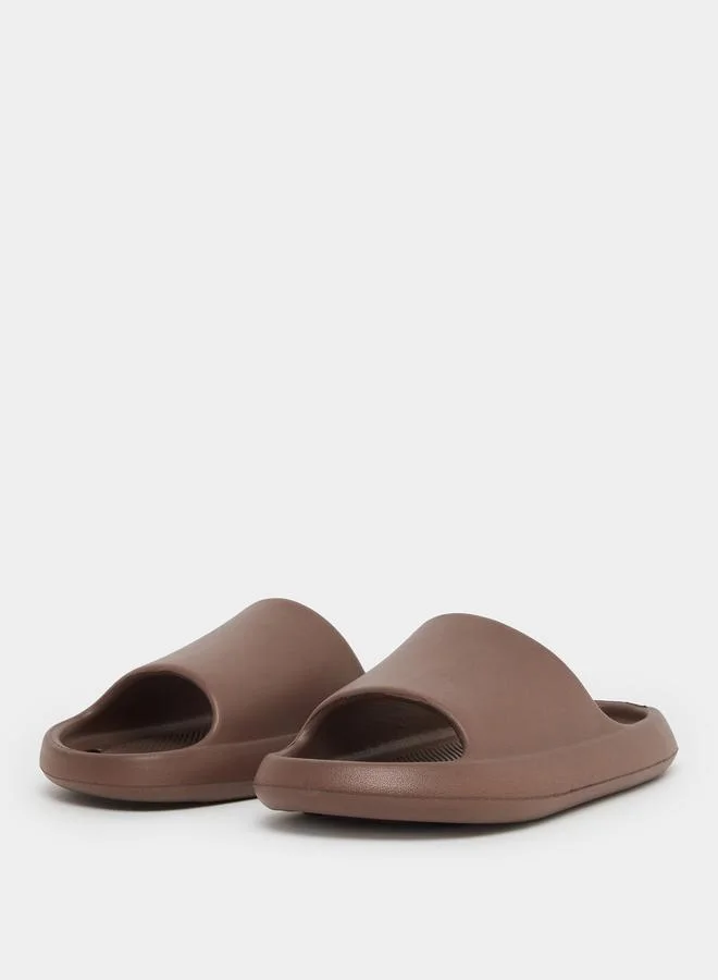 ستايلي Styli Plain Open Toe Slip-On Slides