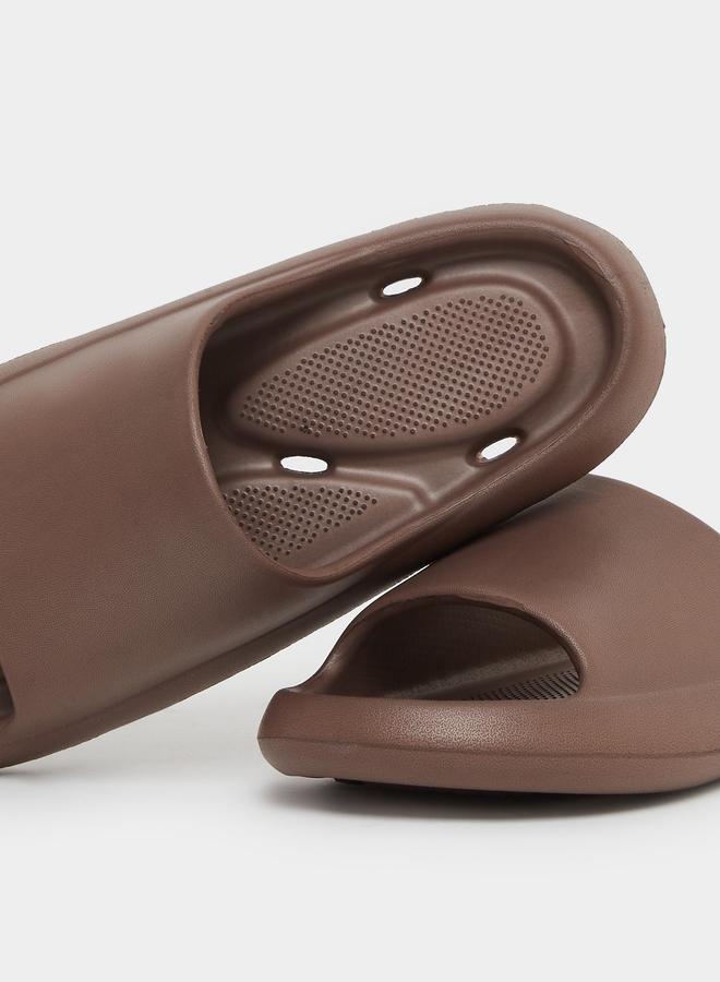 Styli Plain Open Toe Slip-On Slides - Image 3