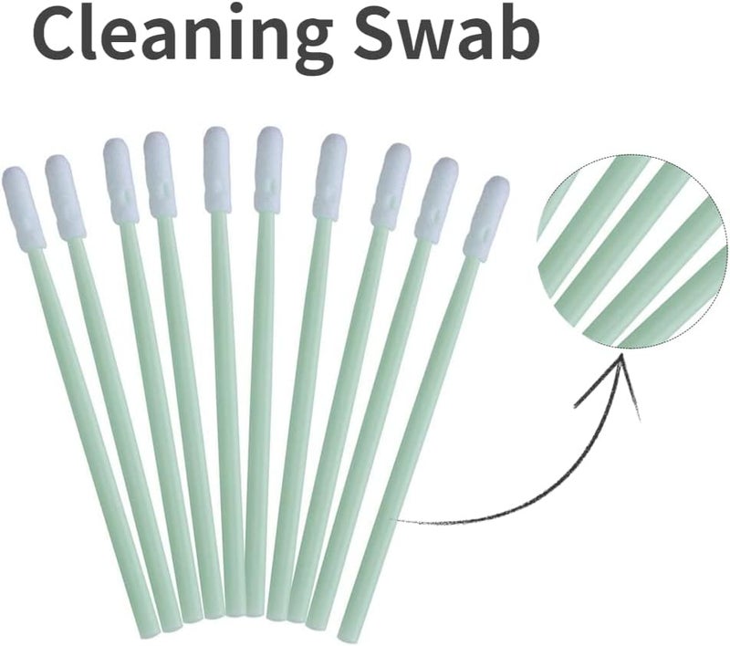klarako Cleaning Swab,200pcs Anti-Static Foam Cleaning Swabs Round Tip Cleaning Stick for 3D Printer/Disk/Lens - Image 5