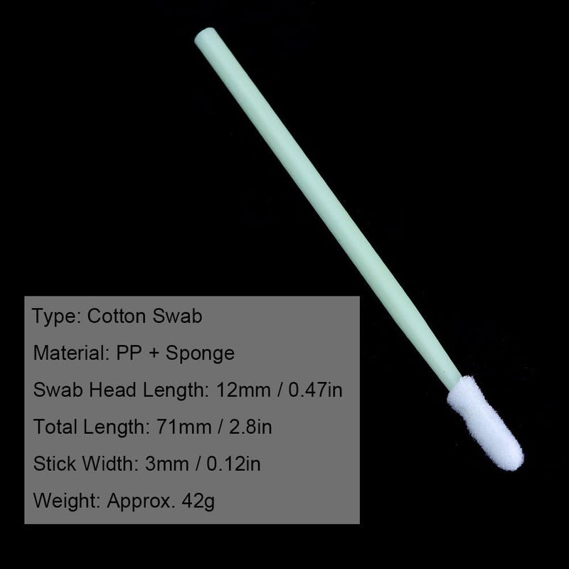 klarako Cleaning Swab,200pcs Anti-Static Foam Cleaning Swabs Round Tip Cleaning Stick for 3D Printer/Disk/Lens - Image 4