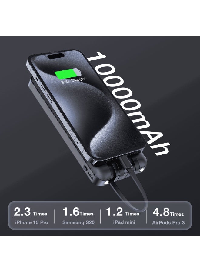 1HORA Power Bank 10000mAh 10.5W Max - GAR148 - Black - Image 3