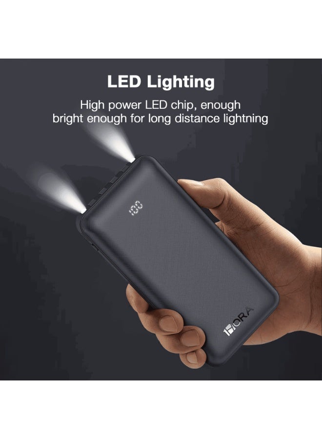 1HORA Power Bank 10000mAh 10.5W Max - GAR148 - Black - Image 2