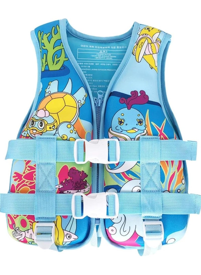 ريبنيو سترة سباحة للأطفال الصغار، أربطة ذراع للأطفال من وزن 30 إلى 50 رطلاً، سترة سباحة مع أربطة ذراع للسباحة - Image 2