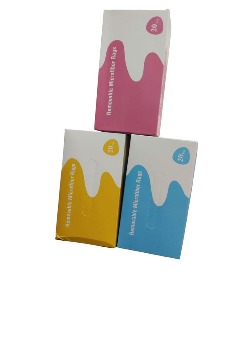 Generic - Microfiber Cleaning Cloth  Reusable Microfiber Cleaning and Drying Wipes With Dispenser Box Multicolor - Image 1