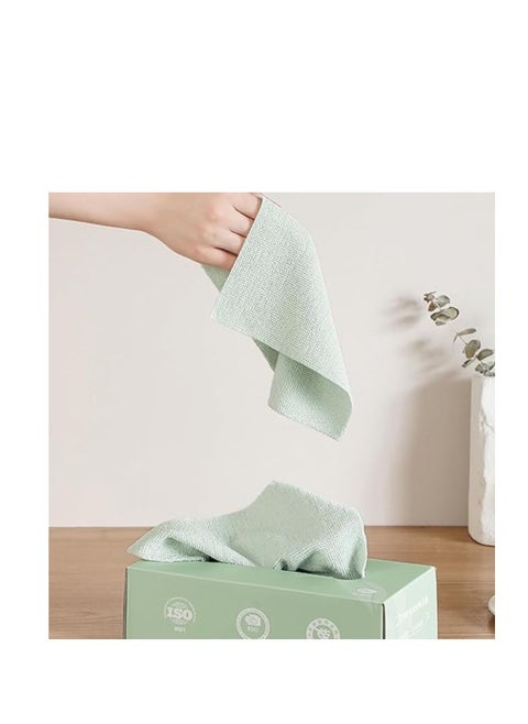 Microfiber Cleaning Cloth  Reusable Microfiber Cleaning and Drying Wipes With Dispenser Box Multicolor