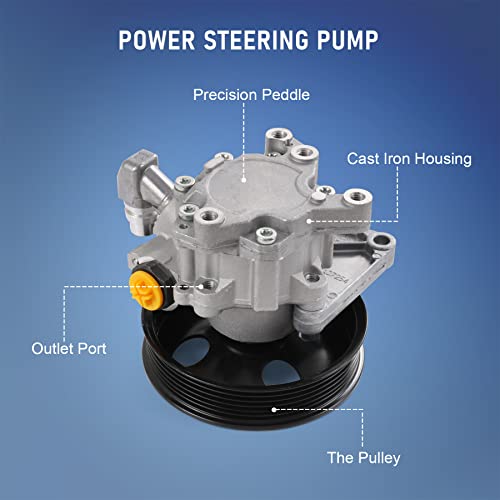 JDMSPEED Power Steering Pump Replacement For Mercedes Benz ML320 ML350 ML430 ML500 ML55 AMG W163 Replaces 0024663801, 0024668201, 0044661401, A0024663801, 0024664601 Power Assist Pump with Pulley and Bracket - Image 5