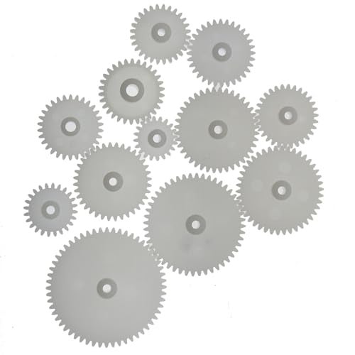 MEETOOT 75PCS Gear Kit Transmission Cylindrical Plastic Motor Gear Kit Suitable for DIY Model Tech Build and DIY Car and Robot - Image 3