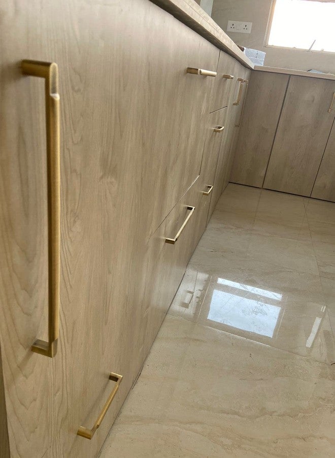 FAST CP35 Brass Antique Stainless Steel Furniture Cabinet Pull Door Handle for Wardrobe, Cupboard, Dresser Doors and Drawer 2pcs (224mm) - Image 3