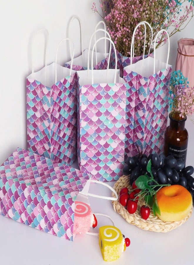 تفكس جيه 16 كيس هدايا لحفلات أميرات حورية البحر - أكياس هدايا لحفلات أعياد الميلاد وحفلات استقبال المولود الجديد بطابع تحت الماء - Image 4