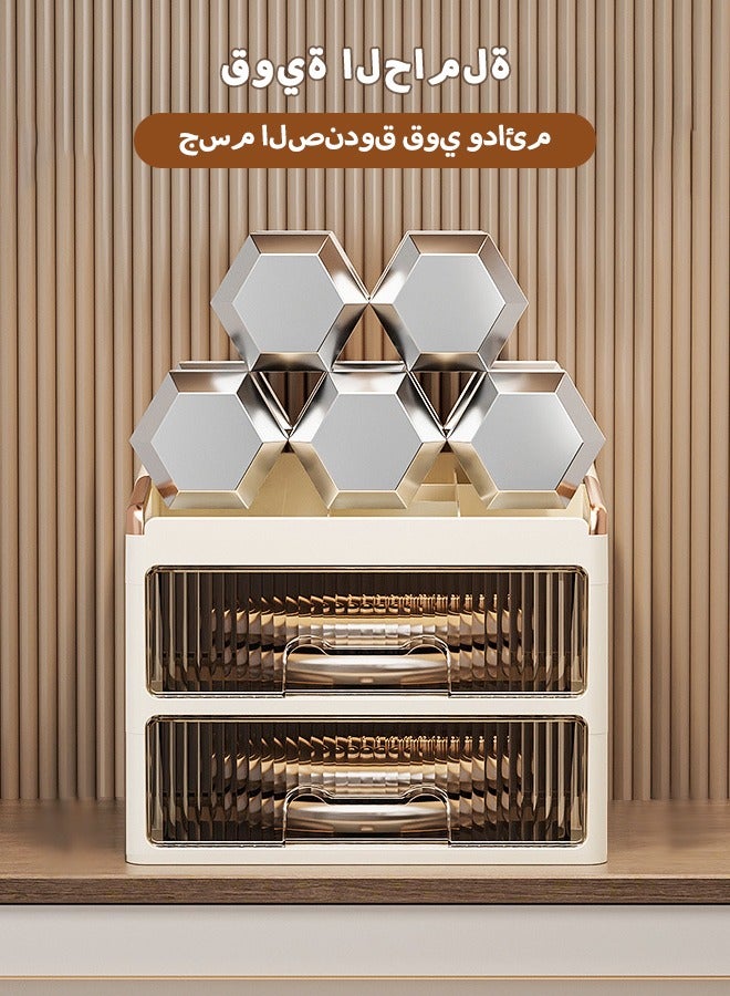 cocohome 2-layer drawer organizer, wardrobe drawer to store underwear/underwear/socks/tie - Image 4