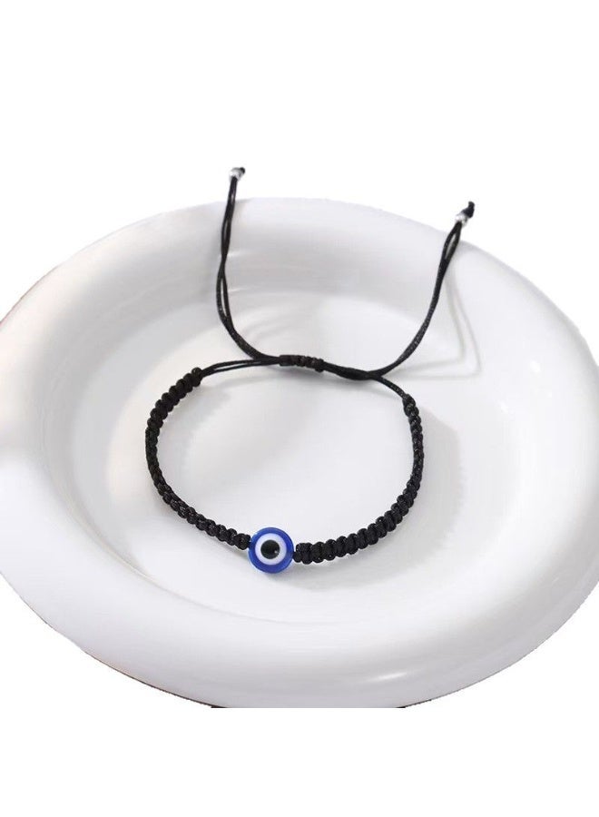 jaexest String Bracelets Handmade Black String Evil Eye Bracelet for Women Men Teen Girls Boys 2pcs - Image 3
